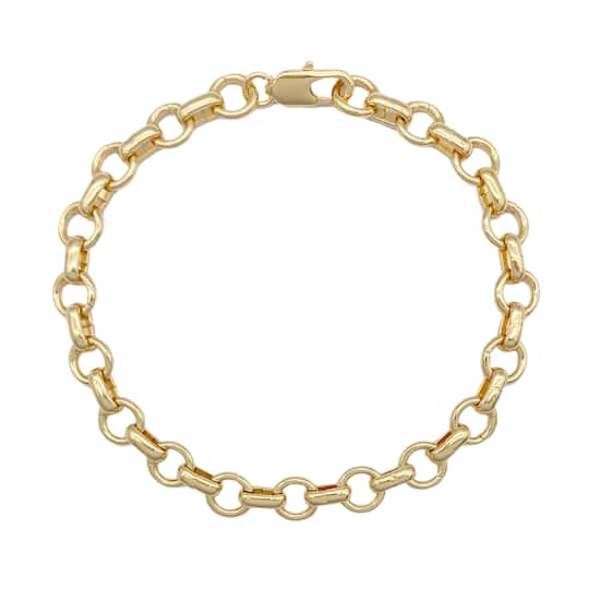 Gold Long &#x26; Short Charm Bracelet by Bead Landing&#x2122;